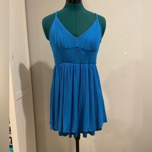 blue mini dress